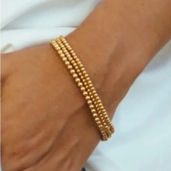 Mint&Lilly Jewelry - Mint & Lily Stackable Gold Beaded Bracelets